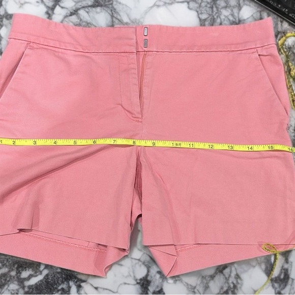 LOFT Pink Bermuda Shorts Tailored Cotton Blend - Picture 4 of 9